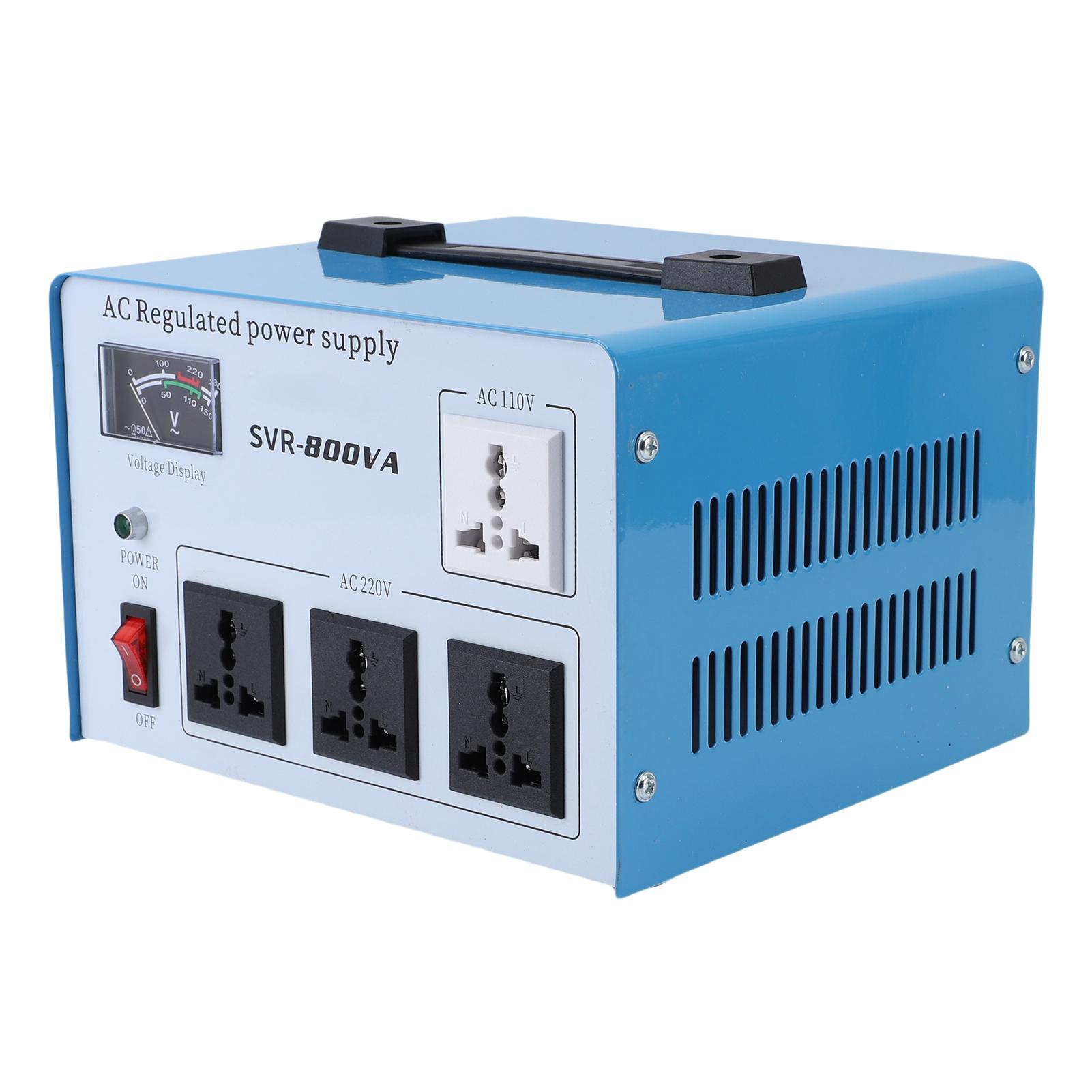 Автоматический стабилизатор напряжения 800 В, однофазный, для компьютеров, смартфонов, фотооборудования