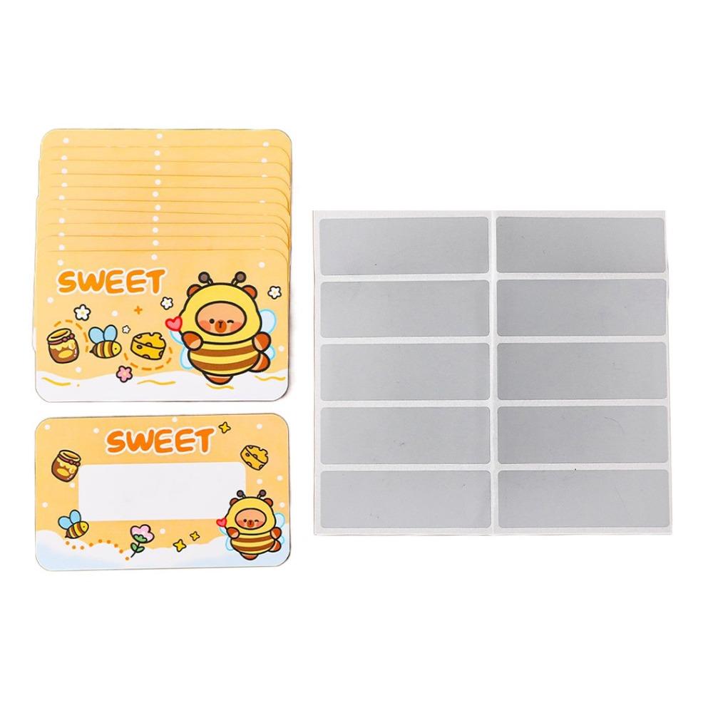 10Pcs Anniversary Vouchers Tickets Capybara Surprise Lucky Cards Scratch-off Cards  Decoration