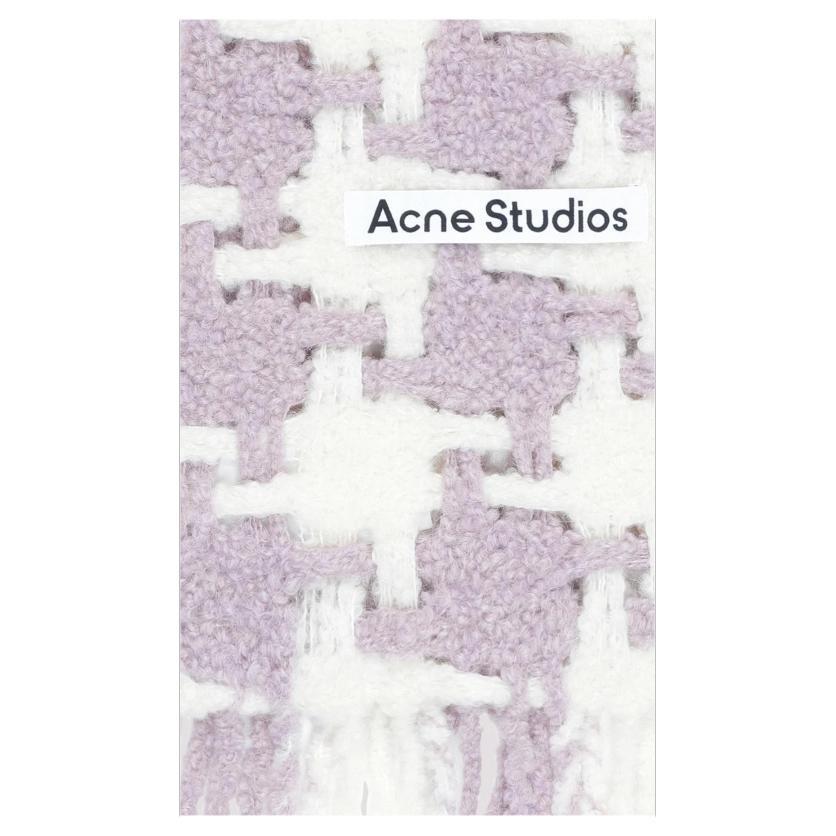 Acne Studios Houndstooth Fringed Scarf Men's CA0153AFF