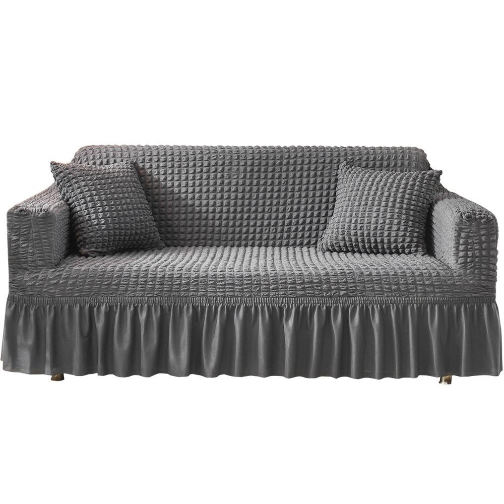 Luxus Sofaschutz Volle Abdeckung Bubble Jacquard Dehnbarer Couchüberwurf Ganzjahres Universal Sofabezug