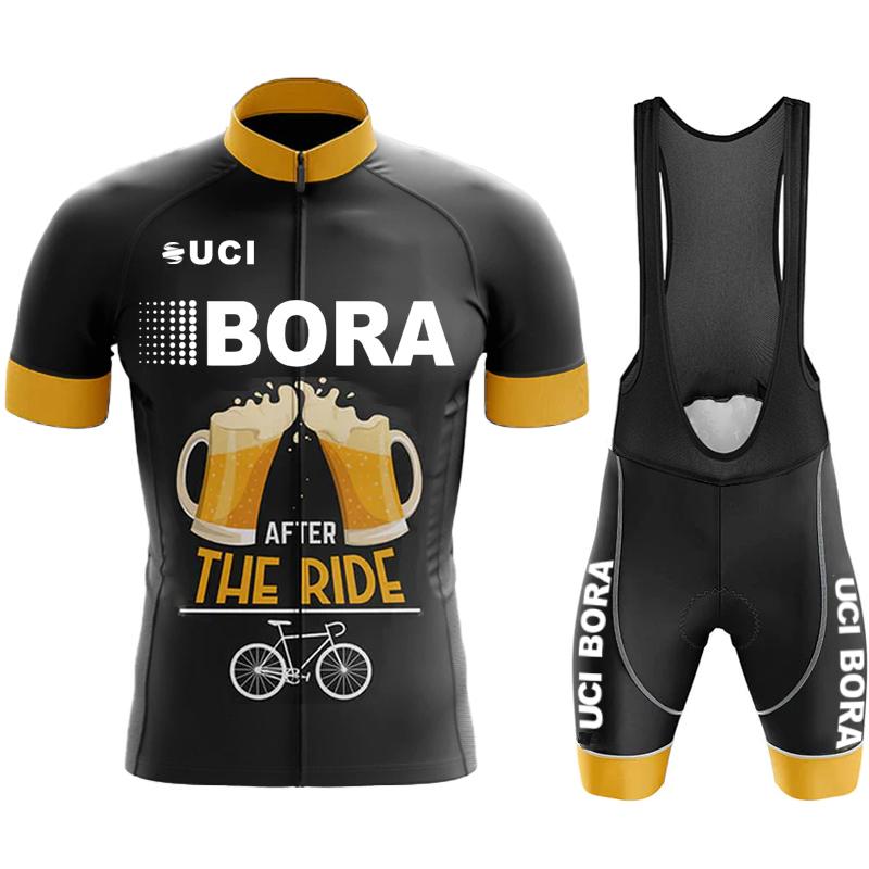 Team Jersey Men's Cycling Pants with Gel UCI BORA Outfit Set Jerseys Man Blouse Summer Clothes 2026 Mountain Bike Clothing Mtb