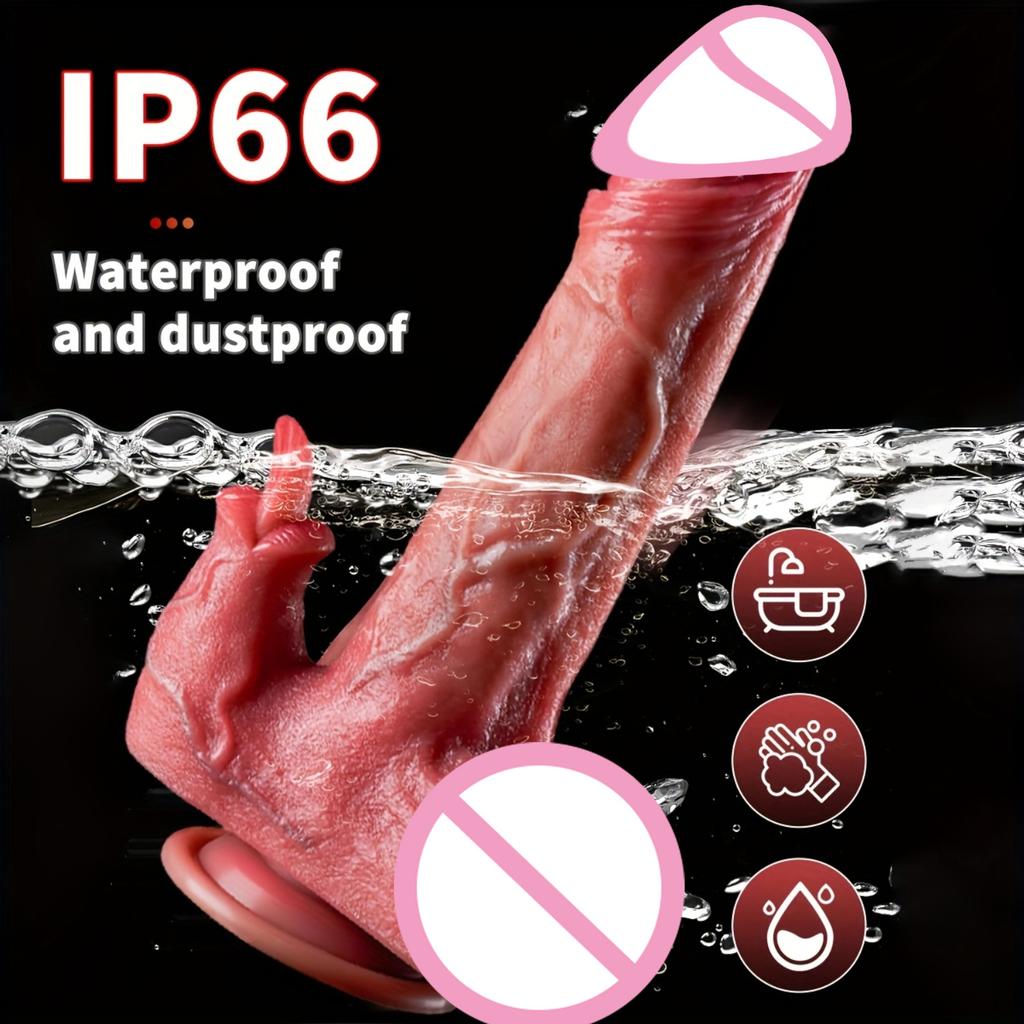 Realistic Dildo Vibrator Telescopic Female Prostate Stimulator Vaginal Masturbator Anal Plug Heated Vibrating Sex Toys For Women