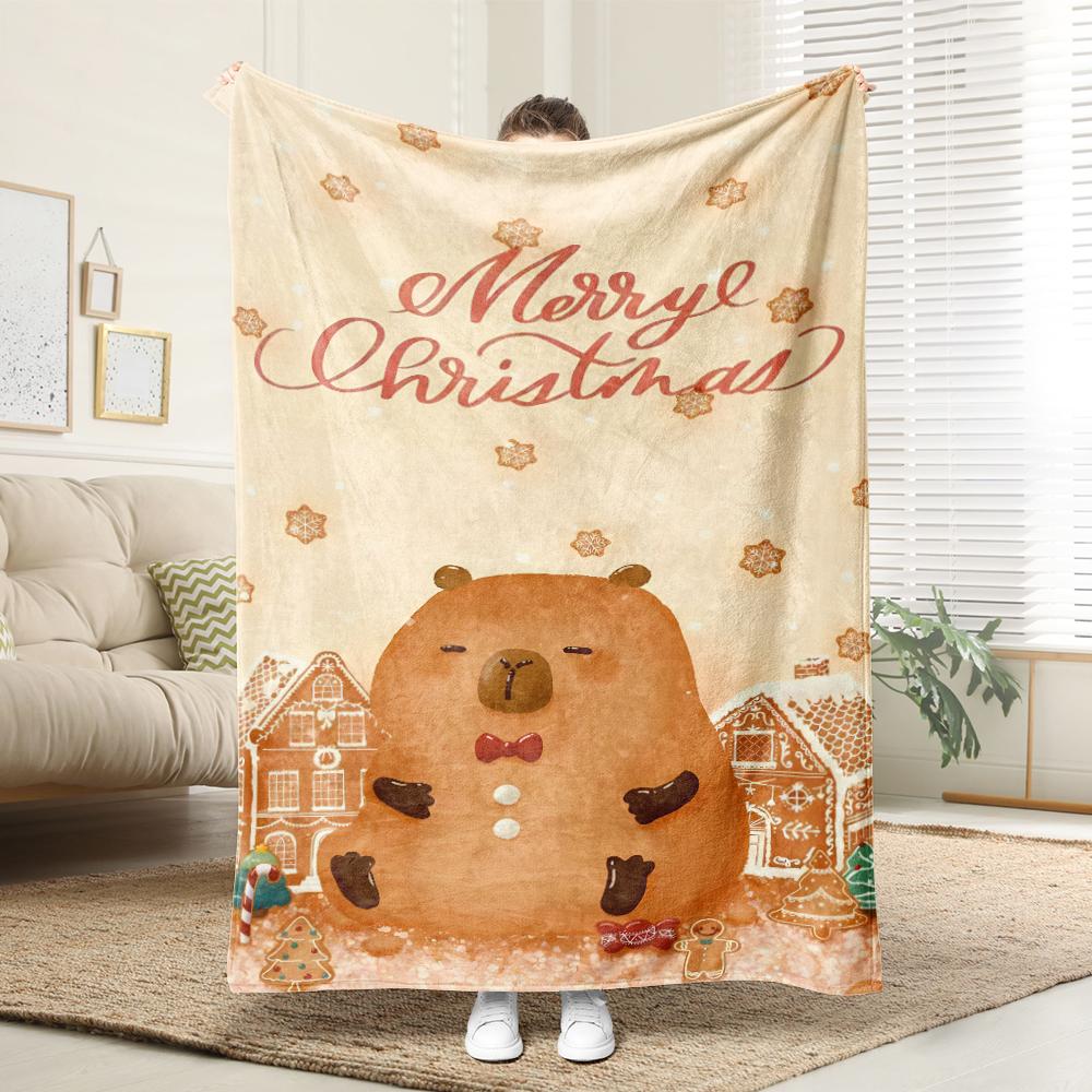 Cute and funny bears gather together, the Christmas atmosphere is full of blankets, a must for a home break 30x40in