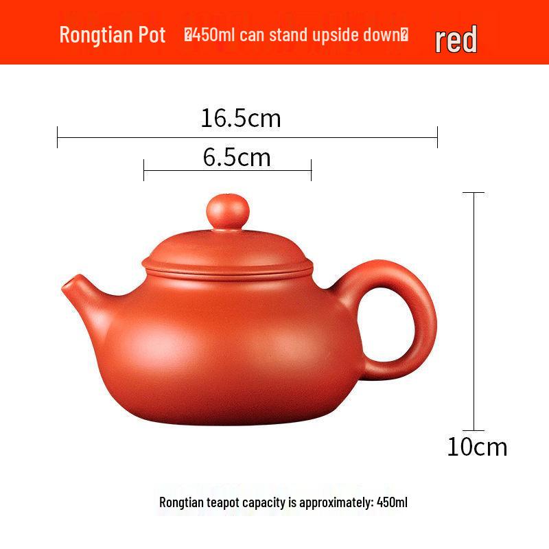 Yixing Large Capacity Purple Clay Teapot with Tea Cup Set for Home Use, Single Pot Kung Fu Tea Set.