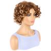 Damen-Mix-Gold Modisches kurzes lockiges Haar Großes Schraublocken Synthetisches Stirnband