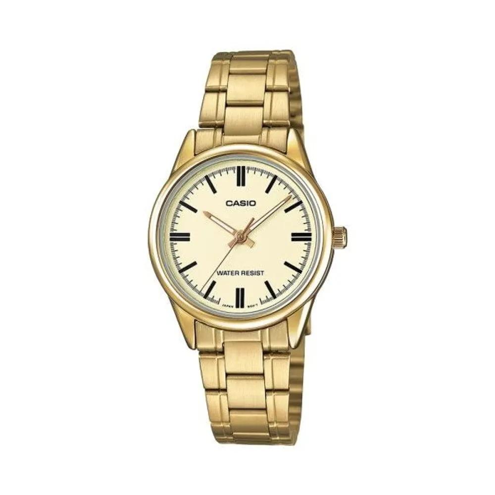 [Cio] LTP-V005G-9A Round Analog Women s Metal Watch