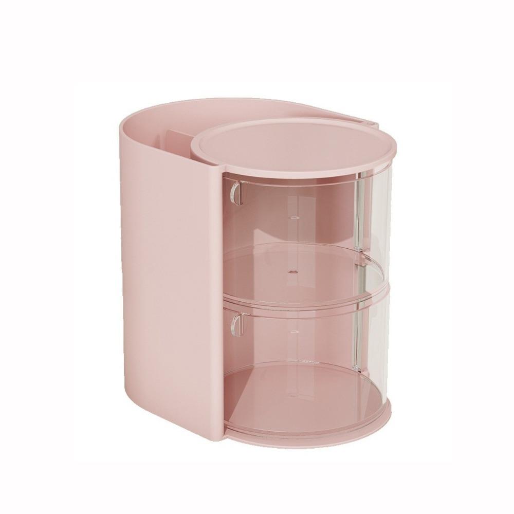 180° Rotatable Jewelry Organizer 2/3 Tier Rotating Makeup Brush Holder Vanity Organizer