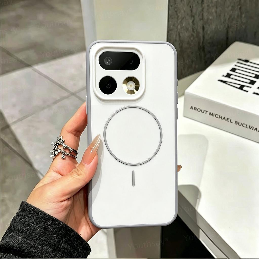 Per Realme 16 Pro 5G Custodia Cover in Silicone di Lusso Realme 16 Pro Fundas Coque Guscio per Telefono con Texture Pelle in PC Rigido Realme 16 Pro