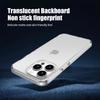 Shockproof Bumper Frosted Transparent TPU+PC Hot Stamping Cell Phone Case with Holster for 15 Pro Max