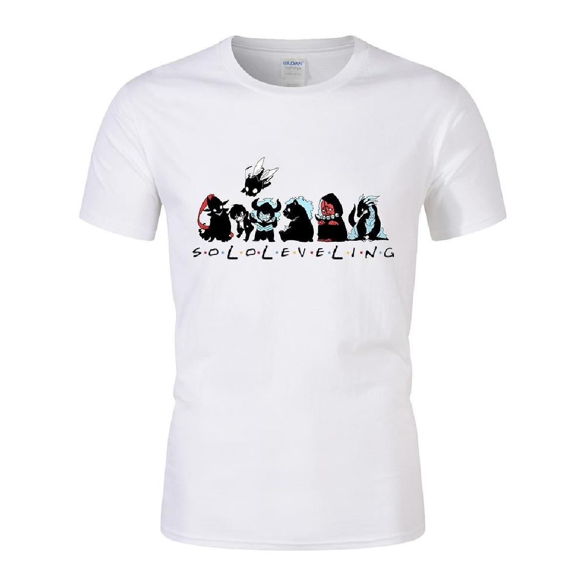 

Футболка с рисунком аниме «Милый соло-уровень» с круглым вырезом и коротким рукавом, топы унисекс XXXXXL