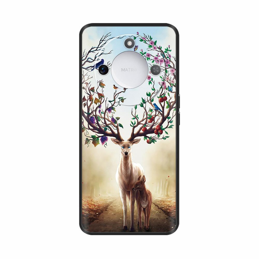 For Honor X9c Smart Case On HonorX9c X 9c Cases Cute Cartoon Astronaut Pattern Painted Silicone Shockprood Back Cover Funda Capa