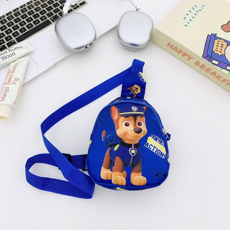 Paw Patrol Cartoon Kids Chest Bag With Polyester Print For Daily Use