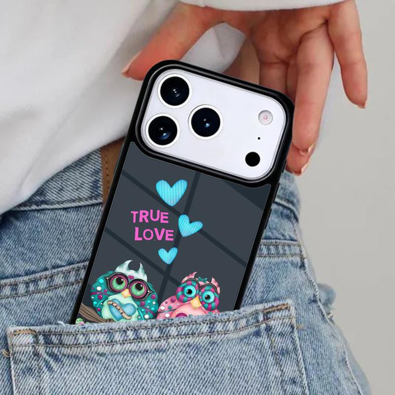 Harris Cute Owl Phone Case for iPhone 16e 15 14 13 12 17 Pro Max Plus Air 17pro Cover Coque