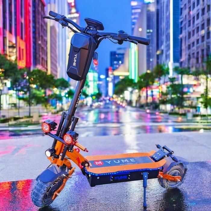YUME X11 Adult Electric Scooter, Dual 3000W Motors, 60V 27Ah Battery, 11-Inch All-Terrain Tires, Up To 90km Range, LCD Display