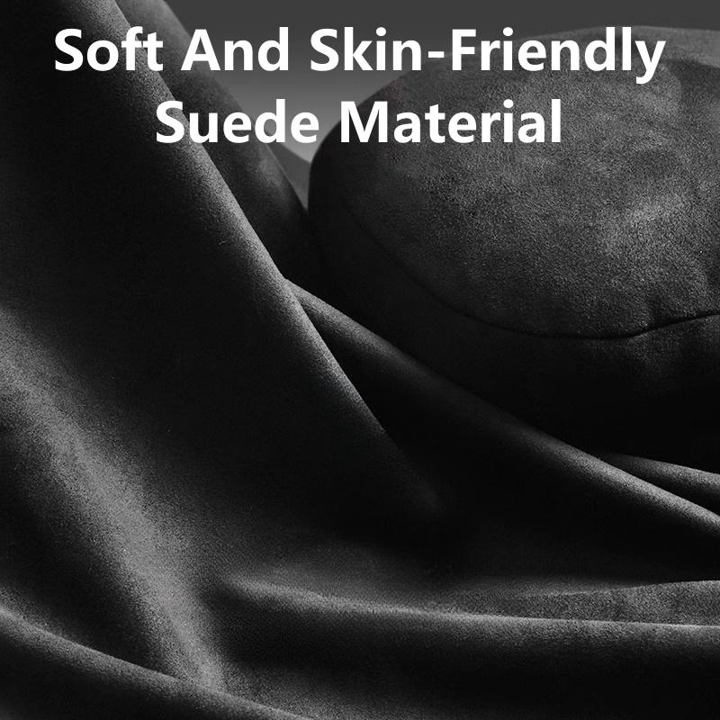 2Pcs Top Quality Suede Car Headrest Neck Support Seat Soft Universal Adjustable Car Pillow Neck High Resilience Rest Cushion