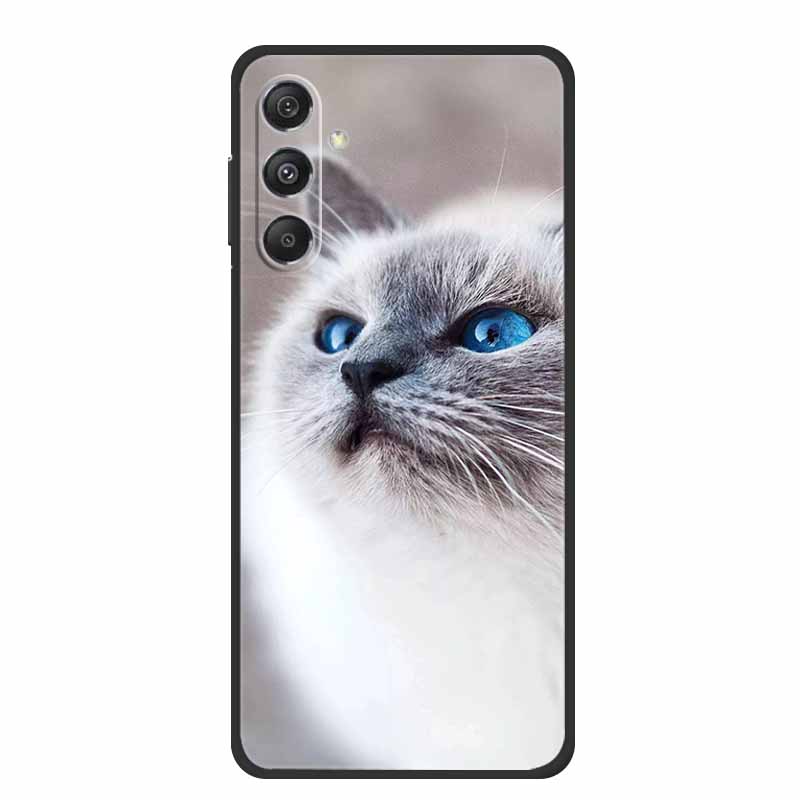 Phone Case For Samsung Galaxy A17 5G Soft TPU Silicone Cover For Samsung Galaxy A 17 Capa Bumper Cartoon Flowers Shell Protector