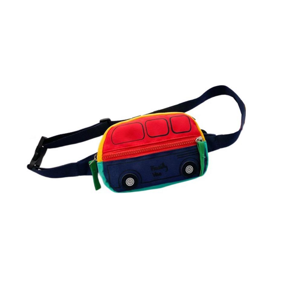 

Регулируемая поясная сумка кроссбоди для детей Легкие детские нагрудные сумки Для улицы красный