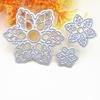 3 Stück Schneeflocken- oder Blumen-Design, Kunstmuster, Metall-Stanzformen, DIY, Scrapbooking, Prägeschablone, Papier-Bastelalbum-Vorlage