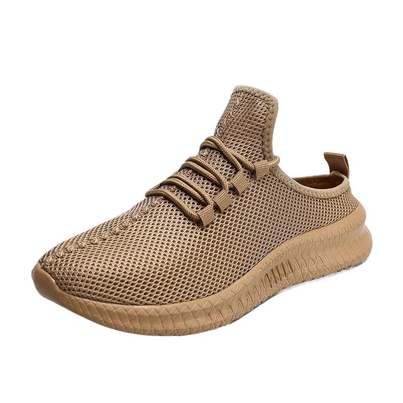 

Мужские повседневные тапочки, легкие нескользящие дышащие сетчатые туфли, полутапочки, летние уличные мокасины, ленивая обувь для мужчин, Zapatillas 39 коричневый