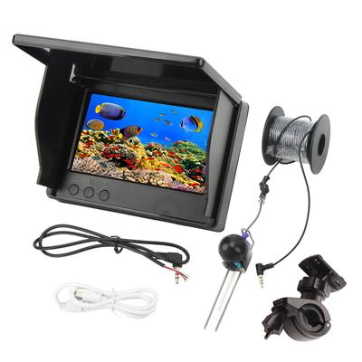 Câmera de Pesca Subaquática Impermeável 4,3 polegadas IPS HD Vídeo Fish Finder Kit para Equipamento de Pesca ao Ar Livre 12V