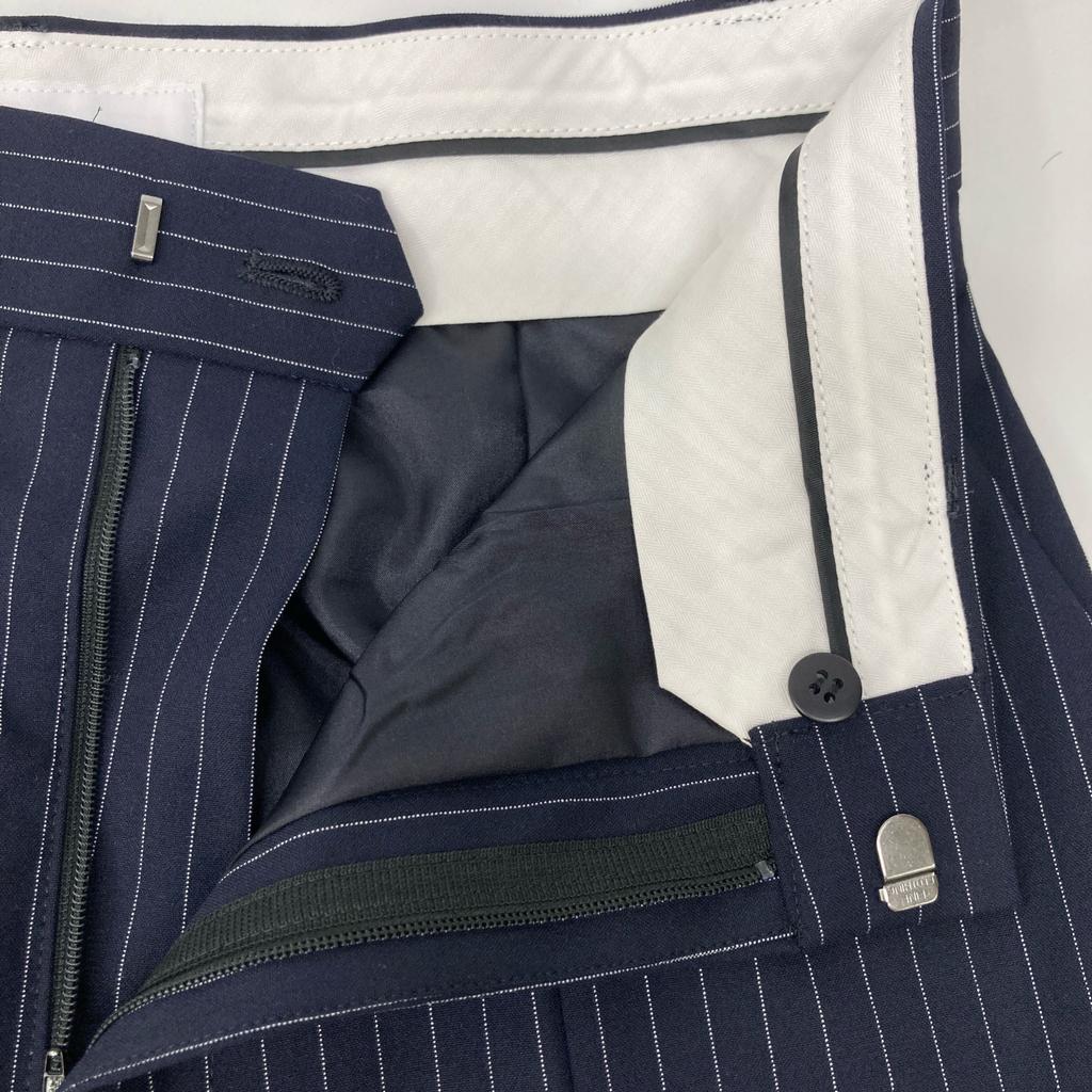 LE CIEL BLEU 23AW Pinstripe Slim Pants Bottoms 36 NavyUsed