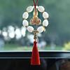 Auto Innenraum Lotus Buddha Anhänger Viel Glück Rückspiegel Anhänger Hängbarer Buddha Ästhetischer Schmuck Für LKW Wohnmobil