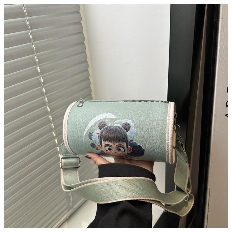 Nezha's Devil's Child Haohai Peripheral Bag Female 2025 New Summer Pillow Bag Cartoon Animation Mobile Phone Oblique Span Bag