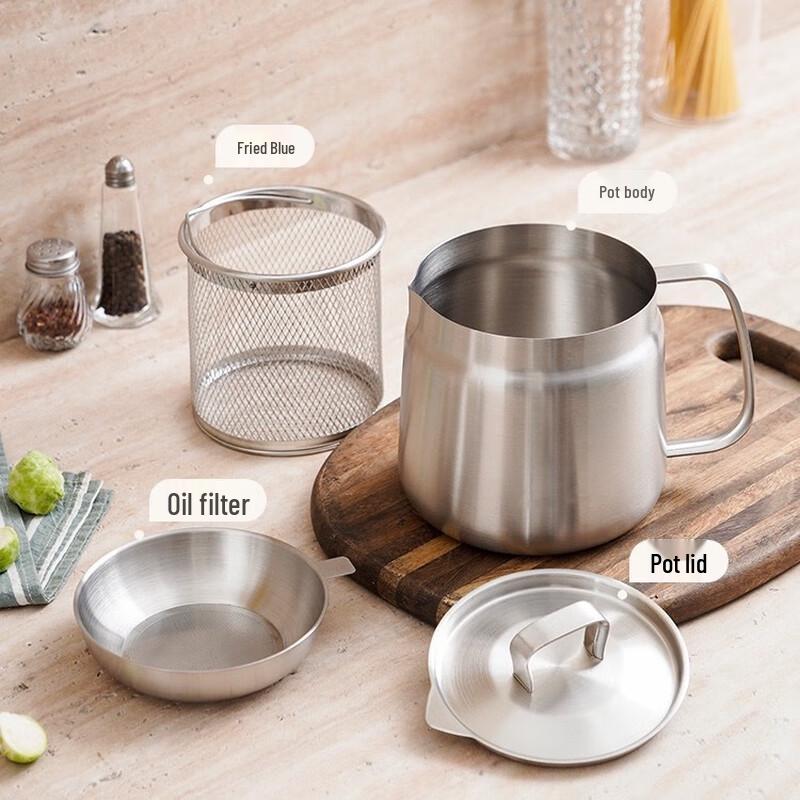ZISIZ Edelstahl Ölfiltertopf mit Sieb