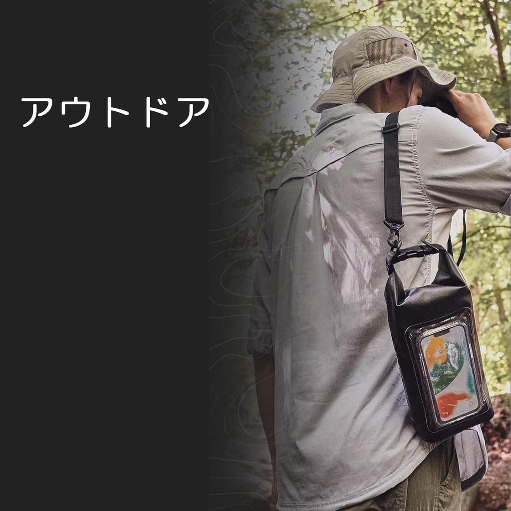 Waterproof Dry Bag for and Android with a Smartphone Pocket and Touchscreen Detachable Shoulder Marine Phone Dry Pelican 3 Liters Smartphones,