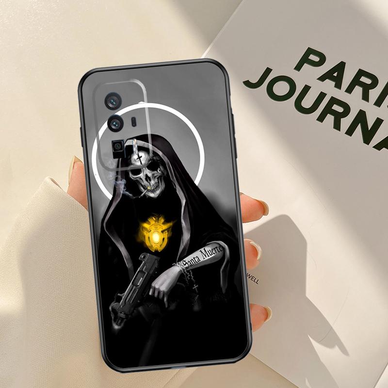

Black Dark art la santa muerte Case For Xiaomi 17 Pro Max 14T 13T 15T Pro 14 15 Ultra POCO F8 F7 F5 F6 X5 X6 X7 Pro Coque Xiaomi 17