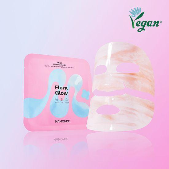 Hydrogel Mask Mamonde Flora Glow Rose Marble Pack 1 Sheet