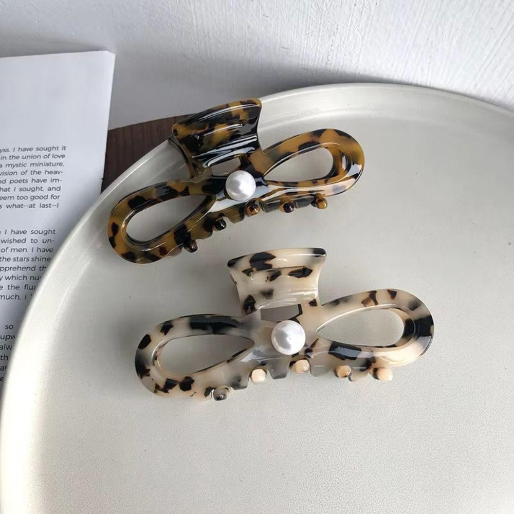 Hair Ornament Ponytail Hair Clips Pearl Lady Shark Clip Hairgrips Women Hair Claws  Women Headdress