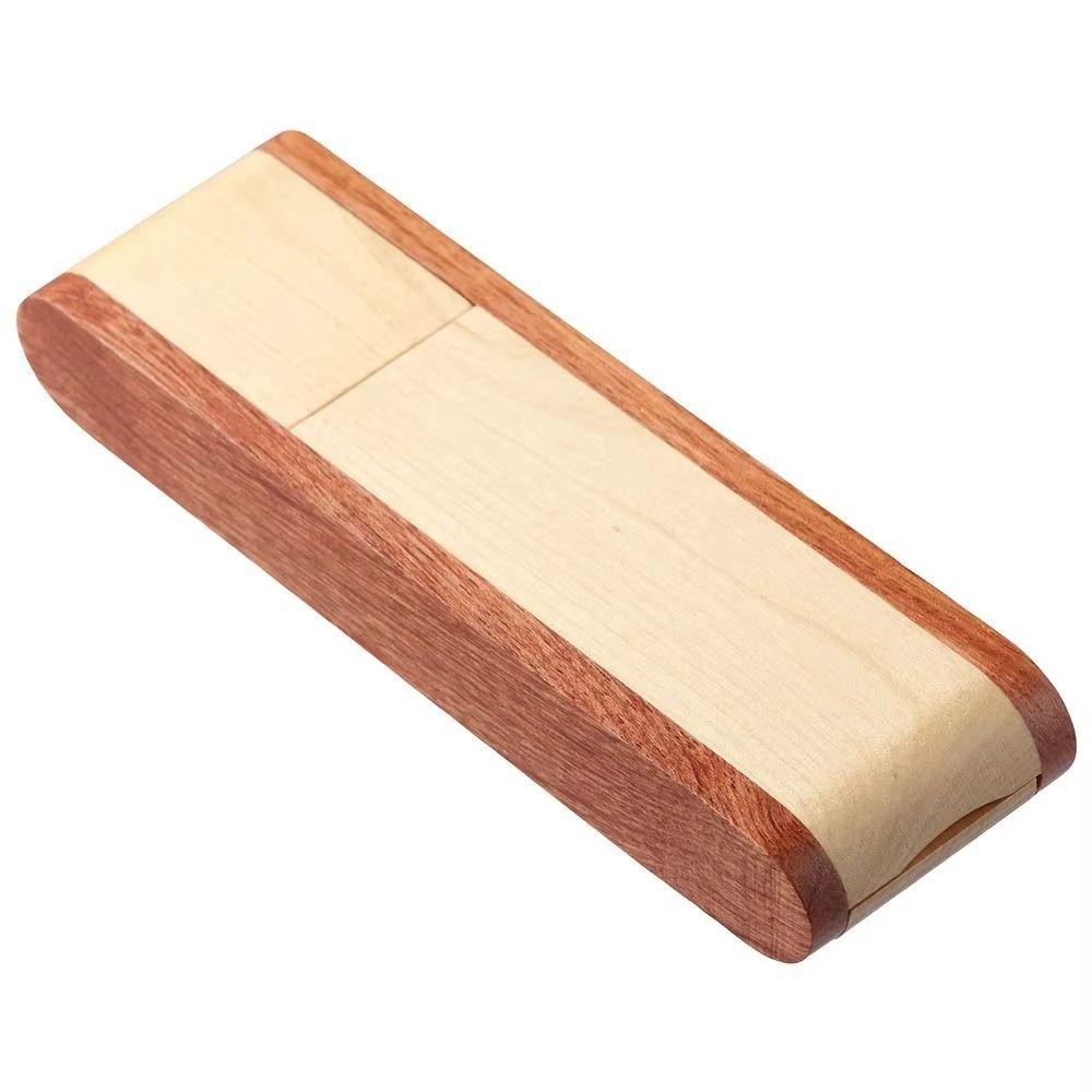 Desk Organizer Wooden Pen Holder Foldable Wooden Pen Box Pen Display Stand  Stationery