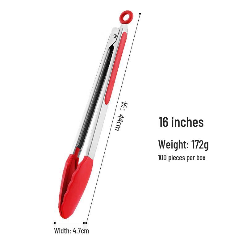 

High-Temperature Silicone Food Tongs