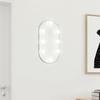 Day and Night - Day and Night Mirror with LED Lights Oval Glass 40x20 Cm