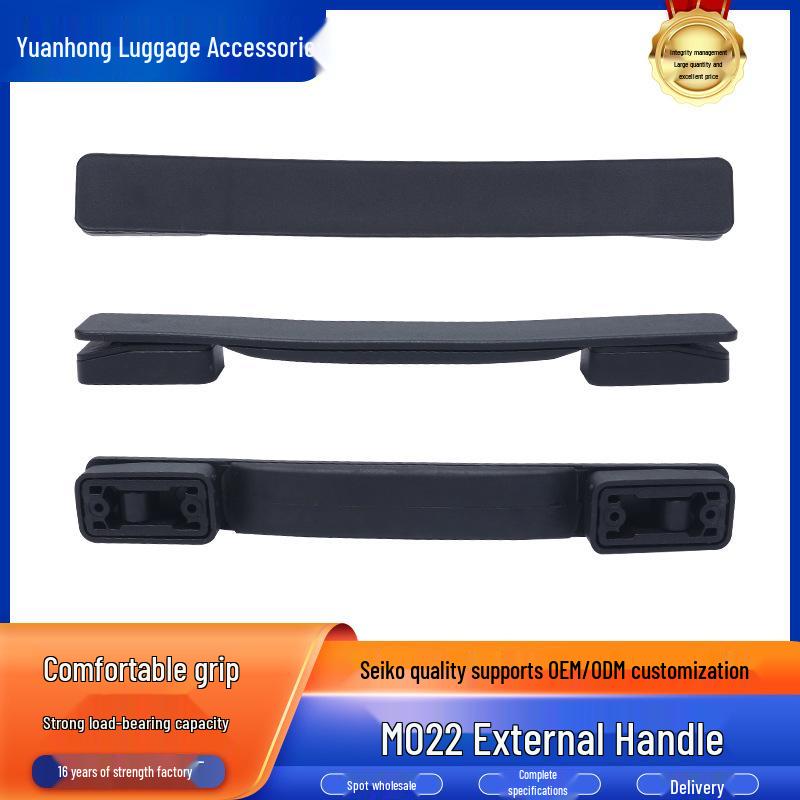 

Чорна валіза з ременем для підвішування, силіконовою ручкою та матовим покриттям