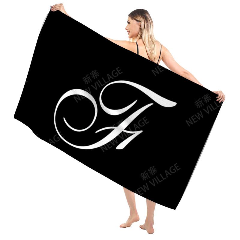 Bathroom Bath towel for adults sauna Large beach towel Gym towel Large hotel woman shower quick drying microfiber simple letter