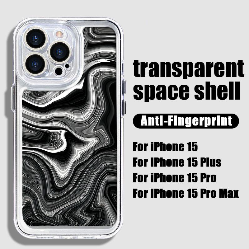 Глянцевый мраморный чехол для телефона с пульсацией для iPhone 15 Pro Max 14 13 Pro 12 — фото 13