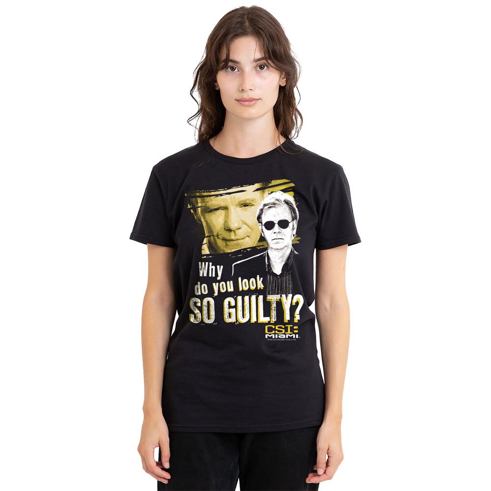 CSI: Camiseta Miami Unissex Adulto So Guilty