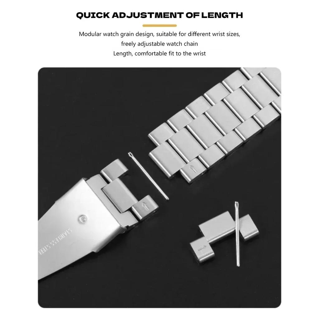 No Gaps Quick Fit Stainless Steel Strap For Samsung Galaxy 7FE 7 6 5 4 44 40mm 5 Pro 45mm Band For Galaxy Watch 6Classic 43 47mm