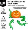 JOYFY 3 Pcs Halloween Inflatables Pumpkin Head with Tentacles Window Decoration Blow Up for Halloween Inflatable Pumpkin Head