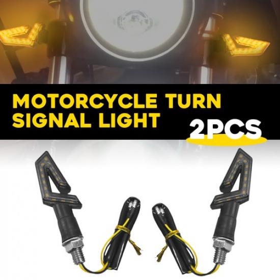 Amber Lamp LED Mini Turn Signal Motorcycle LED Indicator Light 12V Blinker 10MM 2PCS