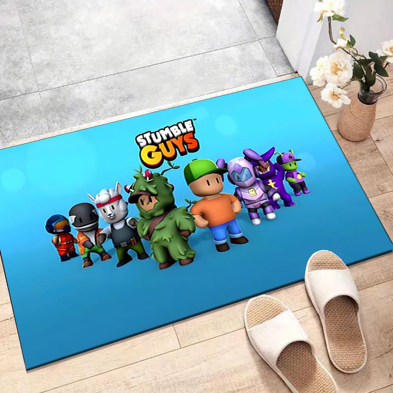stumble guys Polyester Carpet, Soft Indoor Mat for Office Chair, Living Room, Computer Desk - Decorative Home Office Rug Design