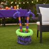 Balde de Gelo Inflável de Halloween, Tina para Bebidas de Pernas de Bruxa, Cooler Roxo Laranja para Decoração de Festa, Reunião ao Ar Livre