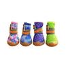 4 pcs/set Non-slip Dog Mesh Shoes Breathable Mesh Dog Sneakers Pet Net Boots  Outdoor Walking