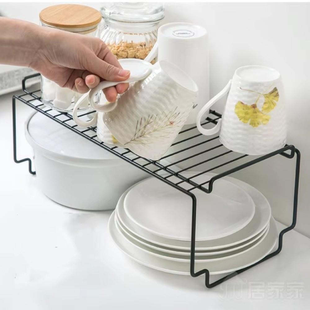 Iron Kitchen Shelving Double-Layered Seasoning Storage Rack Kitchen Organizer Rack Kitchenware