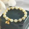 Joy Bracelet: Women's Gold Retro Beaded Bracelet Christmas Gift for Best Friend or Girlfriend