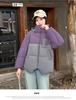 Colorblock Hooded College-style Short Cotton-padded Coat Basic Jacket