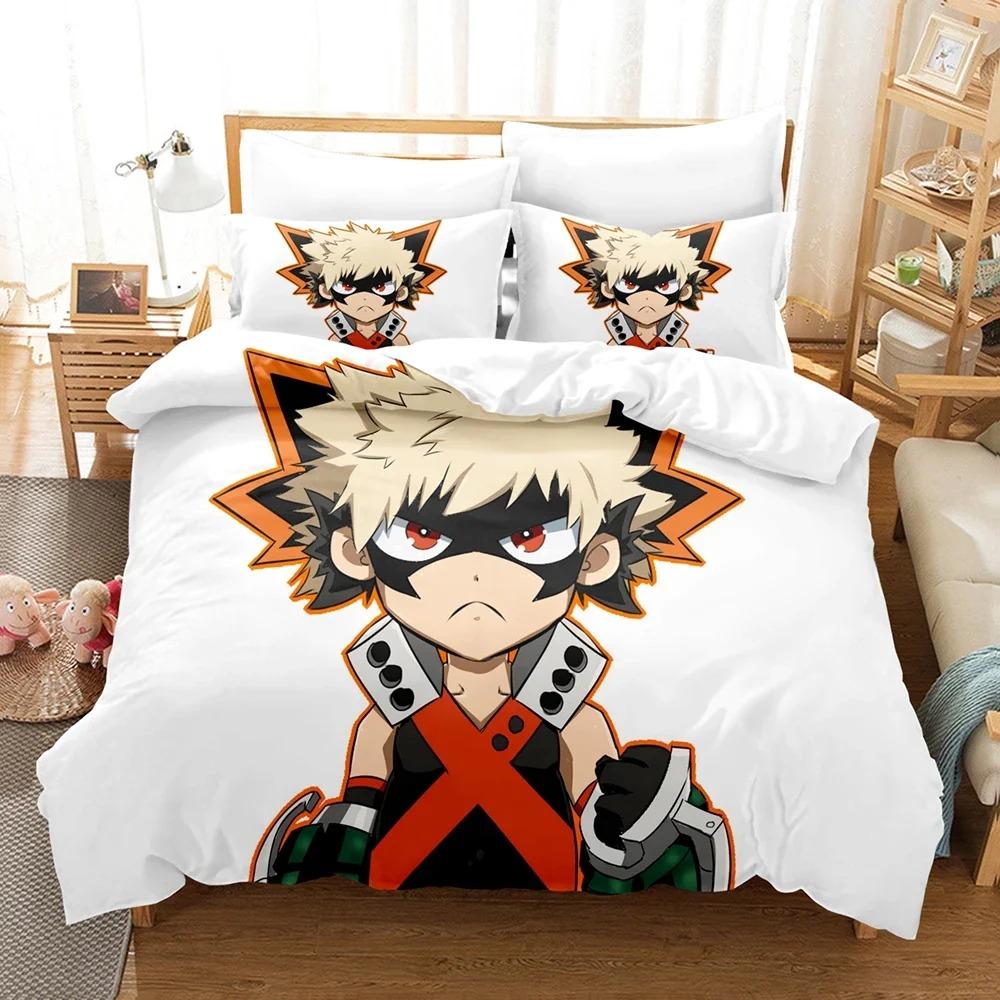 My Hero Academia Bedding Collection  Anime Comfortable Quilt Cover Single Double Queen Twin Full Size Duvet Cover Teens With Bed Linen