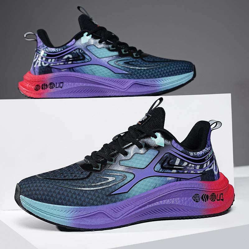 

Running shoes men s breathable mesh casual sports shoes popcorn cushioning soft sole carbon board high school entrance examination physical exa 45
